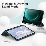 Slim Trifold Case for Samsung Tab S10 Lite/S10 FE/S9 FE – Shockproof PU Leather Cover