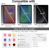 Slim Trifold Case for Samsung Tab S10 Lite/S10 FE/S9 FE – Shockproof PU Leather Cover